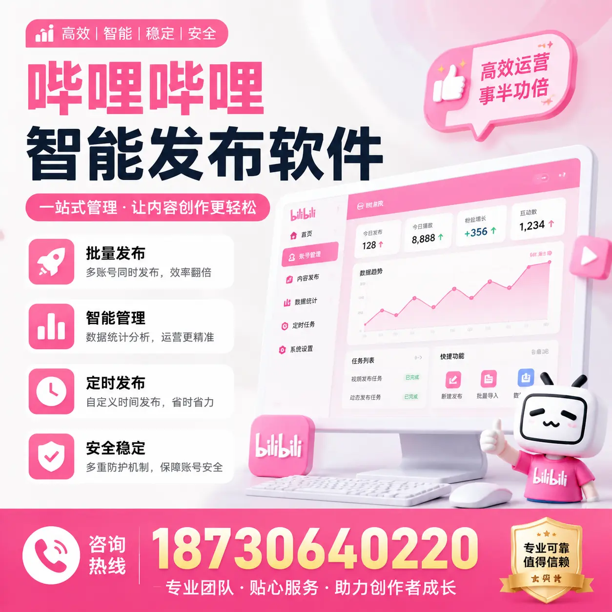 如何评估哔哩哔哩智能发布软件的ROI?中卫 企业必读